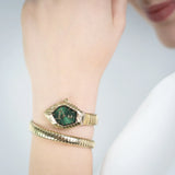 Buy Shop Just Cavalli Speranza Green Dial Gold Steel Strap Watch for Women - JC1L356M0035 USA Online