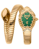 Buy Shop Just Cavalli Speranza Green Dial Gold Steel Strap Watch for Women - JC1L356M0035 USA Online