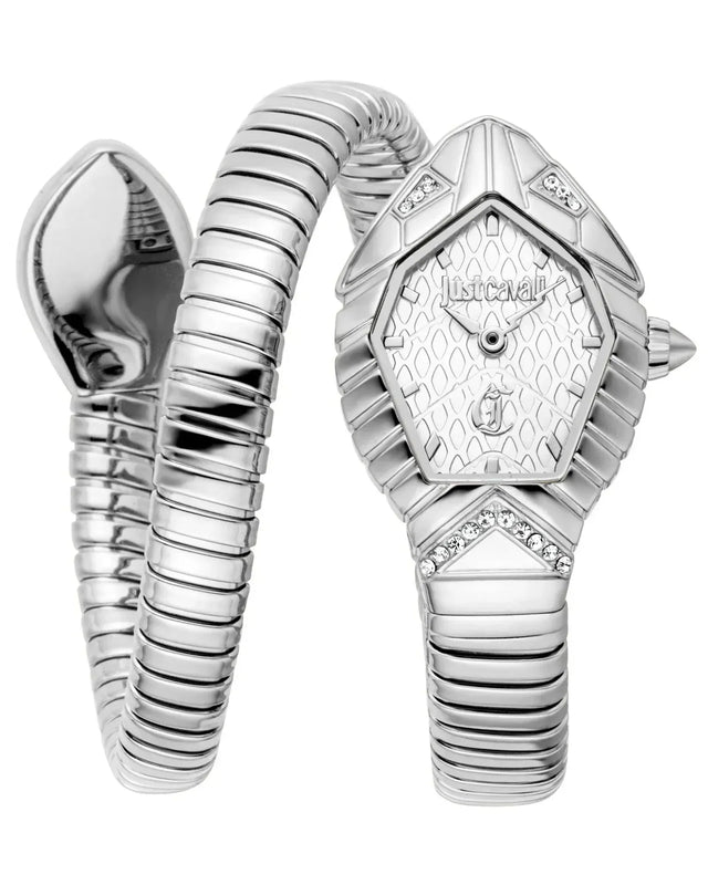 Buy Shop Just Cavalli Speranza Silver Dial Silver Steel Strap Watch for Women - JC1L356M0015 USA Online