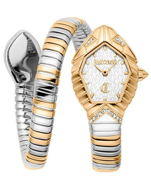 Buy Shop Just Cavalli Speranza Silver Dial Two Tone Steel Strap Watch for Women - JC1L356M0055 USA Online