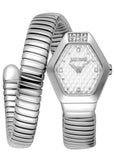 Buy Shop Just Cavalli Splora Silver Dial Silver Steel Strap Watch for Women - JC1L394M0015 USA Online