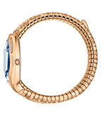 Buy Shop Just Cavalli Taglio Blue Dial Rose Gold Steel Strap Watch for Women - JC1L226M0045 USA Online