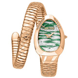 Buy Shop Just Cavalli Taglio Green Dial Rose Gold Steel Strap Watch for Women - JC1L225M0065 USA Online