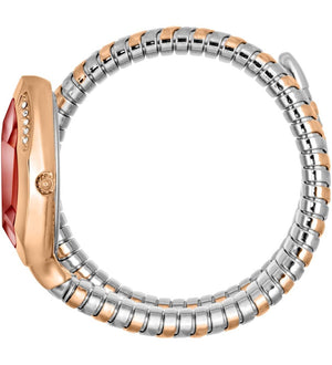 Buy Shop Just Cavalli Taglio Red Dial Two Tone Steel Strap Watch for Women - JC1L225M0105 USA Online