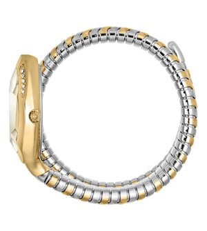 Buy Shop Just Cavalli Taglio Silver Dial Two Tone Steel Strap Watch for Women - JC1L225M0075 USA Online