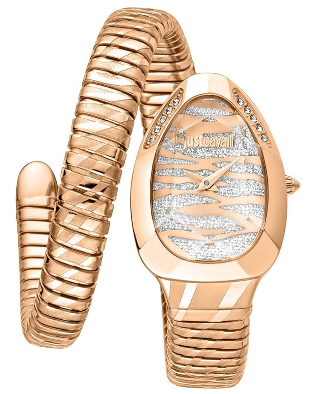 Buy Shop Just Cavalli Taglio White Dial Rose Gold Steel Strap Watch for Women - JC1L225M0055 USA Online