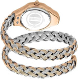 Buy Shop Just Cavalli Twined Blue Dial Two Tone Steel Strap Watch for Women - JC1L305M0065 USA Online