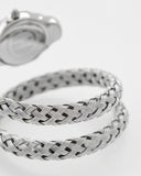 Buy Shop Just Cavalli Twined Mother of Pearl Dial Silver Steel Strap Watch for Women - JC1L305M0015 USA Online