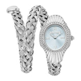 Buy Shop Just Cavalli Twined Mother of Pearl Dial Silver Steel Strap Watch for Women - JC1L305M0015 USA Online