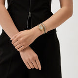 Buy Shop Just Cavalli Twined Mother of Pearl Dial Two Tone Steel Strap Watch for Women - JC1L305M0055 USA Online