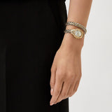 Buy Shop Just Cavalli Twined Mother of Pearl Dial Two Tone Steel Strap Watch for Women - JC1L305M0055 USA Online