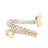 Buy Shop Just Cavalli Twined Mother of Pearl Dial Two Tone Steel Strap Watch for Women - JC1L305M0055 USA Online