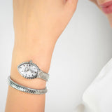 Buy Shop Just Cavalli Unica Silver Dial Silver Steel Strap Watch for Women - JC1L322M0015 USA Online