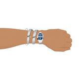 Buy Shop Just Cavalli Vezzoso Blue Dial Silver Steel Strap Watch for Women - JC1L230M0025 USA Online