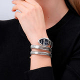 Buy Shop Just Cavalli Vezzoso Blue Dial Silver Steel Strap Watch for Women - JC1L230M0025 USA Online