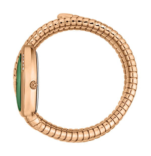 Buy Shop Just Cavalli Vezzoso Green Dial Rose Gold Steel Strap Watch for Women - JC1L230M0055 USA Online