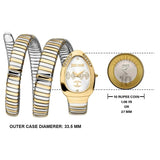 Buy Shop Just Cavalli Vezzoso Silver Dial Two Tone Steel Strap Watch for Women - JC1L230M0065 USA Online