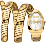 Buy Shop Just Cavalli Vezzoso White Dial Gold Steel Strap Watch for Women - JC1L230M0035 USA Online