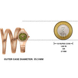 Buy Shop Just Cavalli Vita Green Dial Rose Gold Steel Strap Watch for Women - JC1L355M0045 USA Online