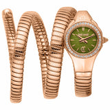 Buy Shop Just Cavalli Vita Green Dial Rose Gold Steel Strap Watch for Women - JC1L355M0045 USA Online