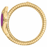 Buy Shop Just Cavalli Vita Purple Dial Gold Steel Strap Watch for Women - JC1L355M0035 USA Online