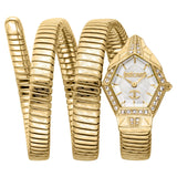 Buy Shop Just Cavalli Vita White Dial Gold Steel Strap Watch for Women - JC1L355M0025 USA Online