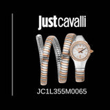 Buy Shop Just Cavalli Vita White Dial Two Tone Steel Strap Watch for Women - JC1L355M0065 USA Online
