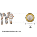 Buy Shop Just Cavalli Vita White Dial Two Tone Steel Strap Watch for Women - JC1L355M0065 USA Online
