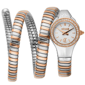 Buy Shop Just Cavalli Vita White Dial Two Tone Steel Strap Watch for Women - JC1L355M0065 USA Online