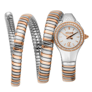 Buy Shop Just Cavalli Vita White Dial Two Tone Steel Strap Watch for Women - JC1L355M0065 USA Online