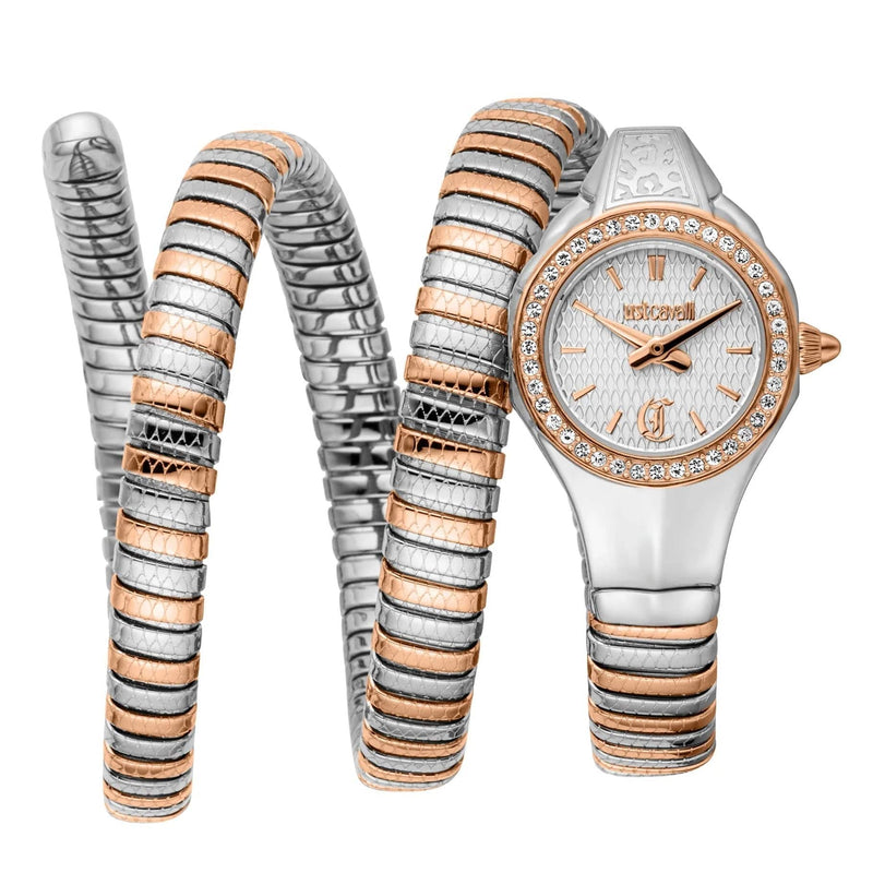 Buy Shop Just Cavalli Vita White Dial Two Tone Steel Strap Watch for Women - JC1L355M0065 USA Online