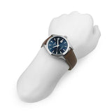 Buy Shop Tissot Gentleman Powermatic 80 Silicium Blue Dial Brown Leather Strap Watch For Men - T127.407.16.041.00 USA Online