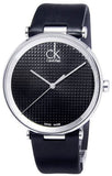 Buy Shop Calvin Klein Sight Black Dial Black Leather Strap Watch for Men - K1S21102 USA Online