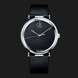Buy Shop Calvin Klein Sight Black Dial Black Leather Strap Watch for Men - K1S21102 USA Online