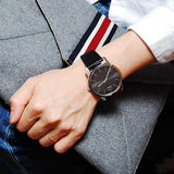 Buy Shop Calvin Klein City Grey Dial Black Leather Strap Watch For Men - K2G21107 USA Online