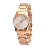 Buy Shop Calvin Klein City White Mother of Pearl Dial Rose Gold Steel Strap Watch for Women - K2G23646 USA Online