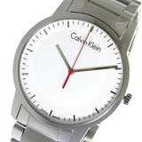 Buy Shop Calvin Klein City Quartz White Dial Silver Steel Strap Watch for Men - K2G2G1Z6 USA Online