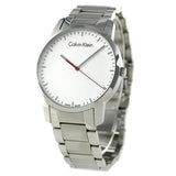 Buy Shop Calvin Klein City Quartz White Dial Silver Steel Strap Watch for Men - K2G2G1Z6 USA Online