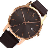 Buy Shop Calvin Klein City Chronograph Brown Dial Brown Leather Strap Watch for Men - K2G2G6G3 USA Online