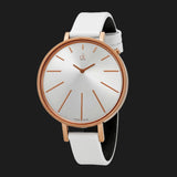 Buy Shop Calvin Klein Equal Silver Dial White Leather Strap Watch for Women - K3E236L6 USA Online