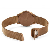 Buy Shop Calvin Klein Minimal Quartz Pink Gold Dial Pink Gold Mesh Bracelet Watch for Men - K3M11TFK USA Online