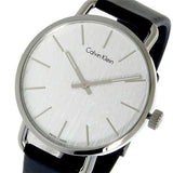 Buy Shop Calvin Klein Minimalist White Dial Black Leather Strap Watch for Men - K3M211C6 USA Online
