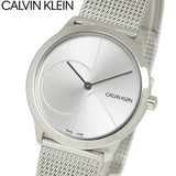 Buy Shop Calvin Klein Minimal Silver Dial Silver Mesh Bracelet Watch for Women - K3M2212Z USA Online