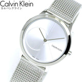 Buy Shop Calvin Klein Minimal Silver Dial Silver Mesh Bracelet Watch for Women - K3M2212Z USA Online