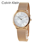 Buy Shop Calvin Klein Minimal White Dial Rose Gold Mesh Bracelet Watch for Women - K3M22Y2X USA Online