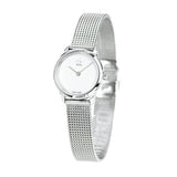Buy Shop Calvin Klein Minimal White Dial Silver Mesh Bracelet Watch for Women - K3M2312Y USA Online