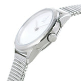 Buy Shop Calvin Klein Minimal White Dial Silver Mesh Bracelet Watch for Women - K3M2312Y USA Online