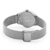 Buy Shop Calvin Klein Minimal Grey Dial Silver Mesh Bracelet Watch for Men - K3M52154 USA Online