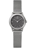 Buy Shop Calvin Klein Minimal Grey Dial Silver Mesh Bracelet Watch for Women - K3M53154 USA Online