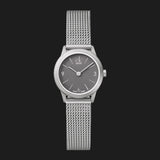 Buy Shop Calvin Klein Minimal Grey Dial Silver Mesh Bracelet Watch for Women - K3M53154 USA Online